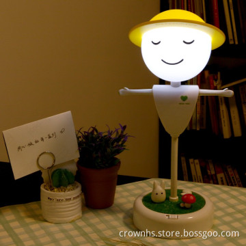 Bedroom Cartoon Led sensor night light for kids Scarecrow Recharging 5V Small Touch Sensor Lampes Gifts Lighting 2016